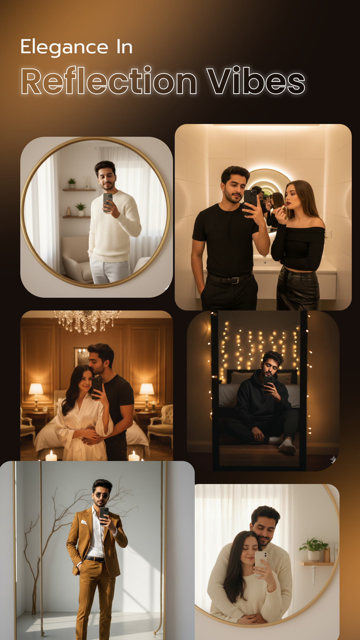 Mirror Elegance AI art sample